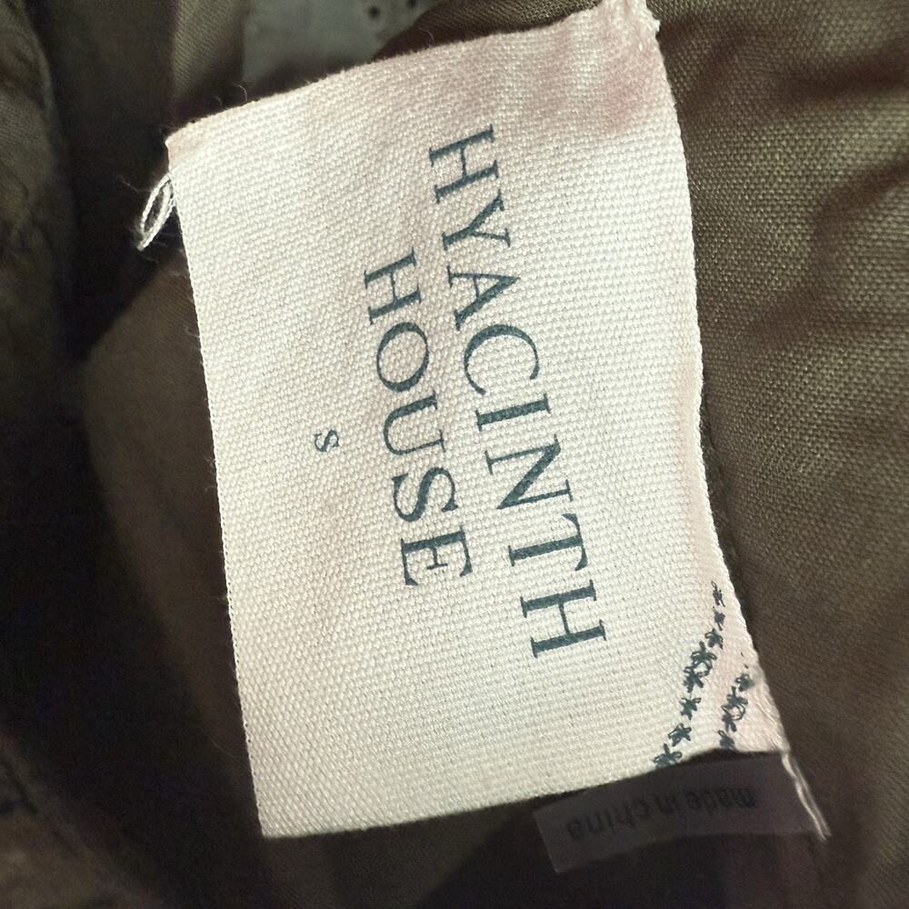 Tuckernuck HYACINTH HOUSE Regina Ruffle Midi Dress Olive Green Size S - Picture 8 of 14